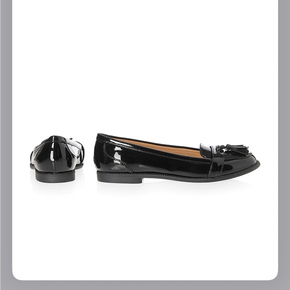 Lipsy size 8 WIDE FIT nwot black slip on loafers. - Picture 6 of 9